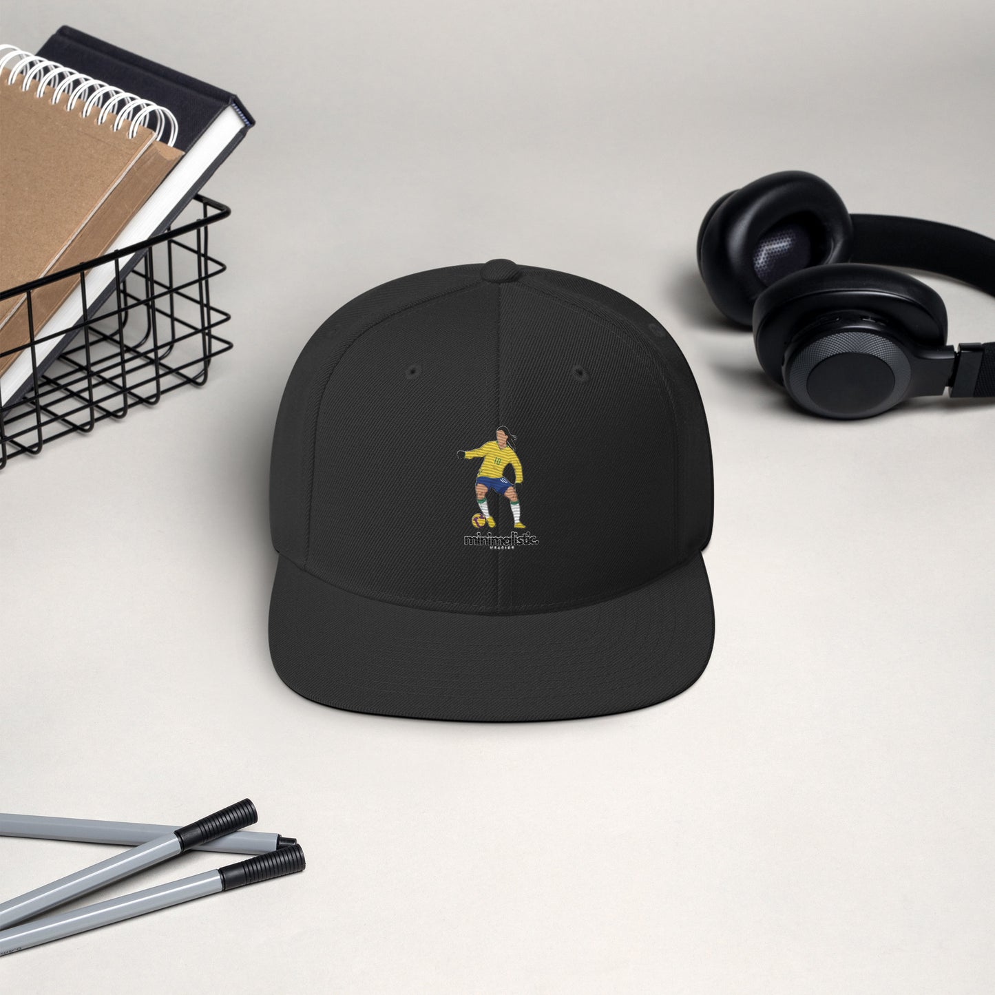 Minimalistic Wearing Cap Ronaldinho