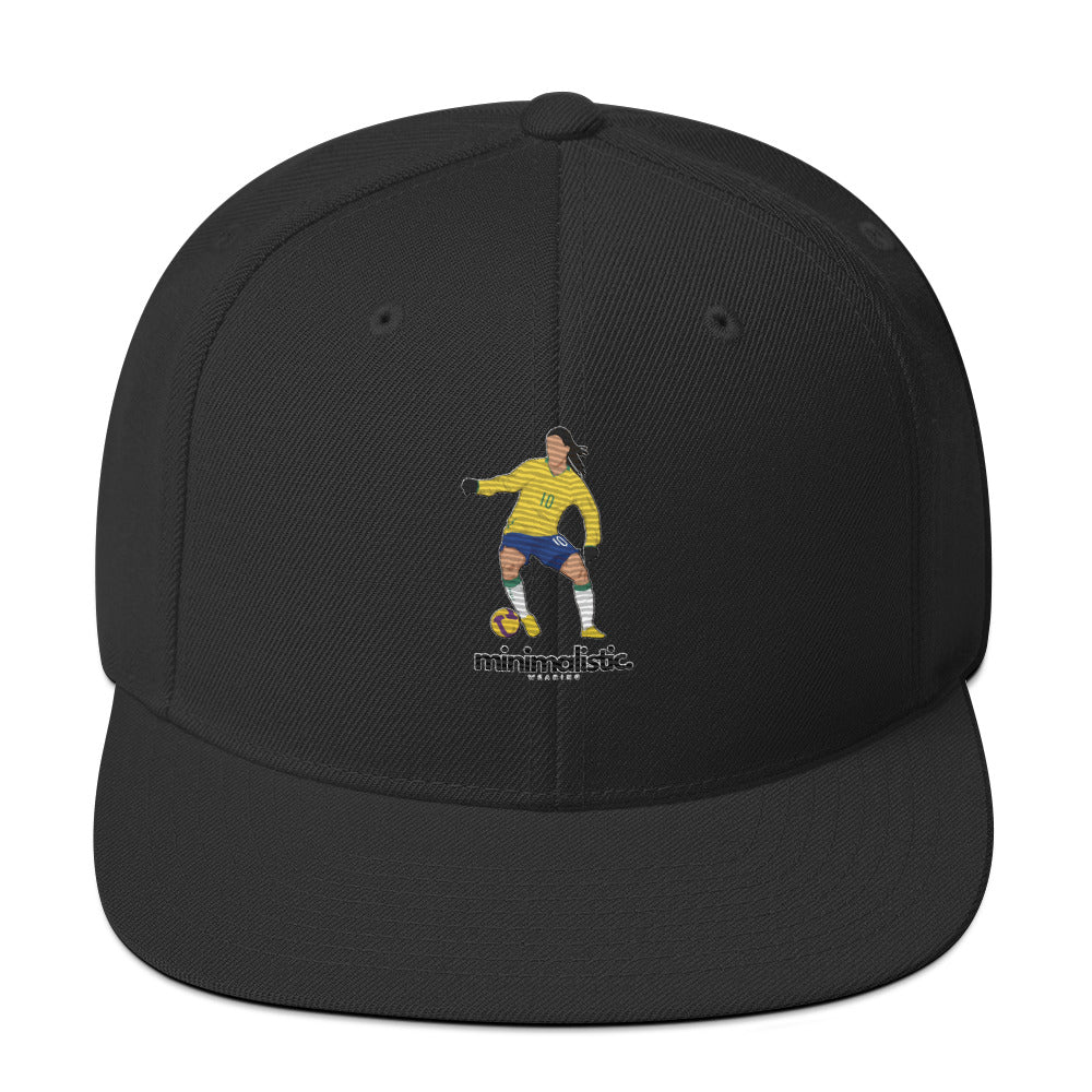 Minimalistic Wearing Cap Ronaldinho