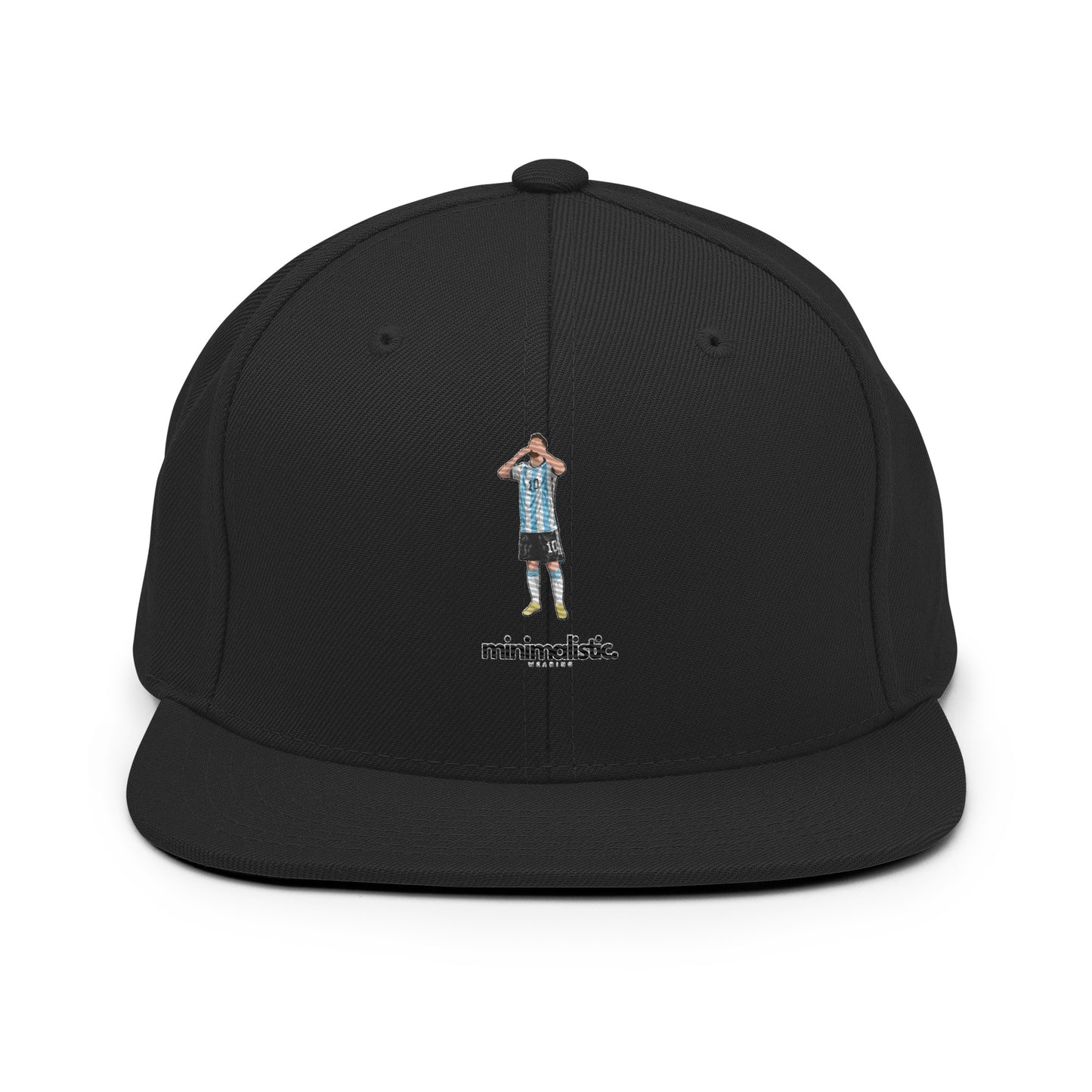 Minimalistic Wearing Cap Messi