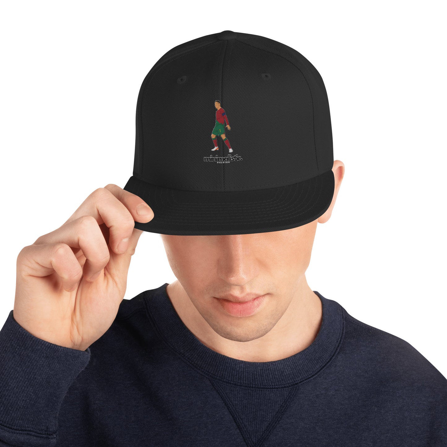 Minimalistic Wearing Cap Ronaldo CR7