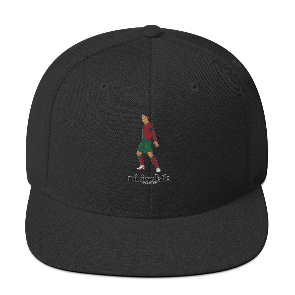 Minimalistic Wearing Cap Ronaldo CR7