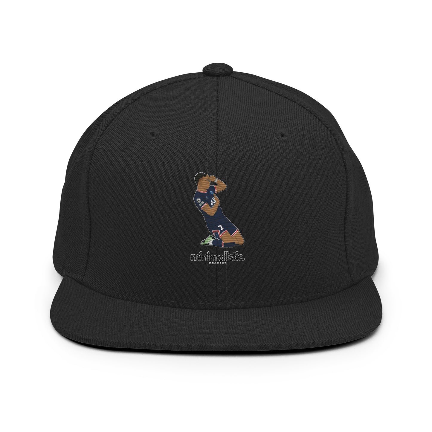 Minimalistic Wearing Cap Mbappe