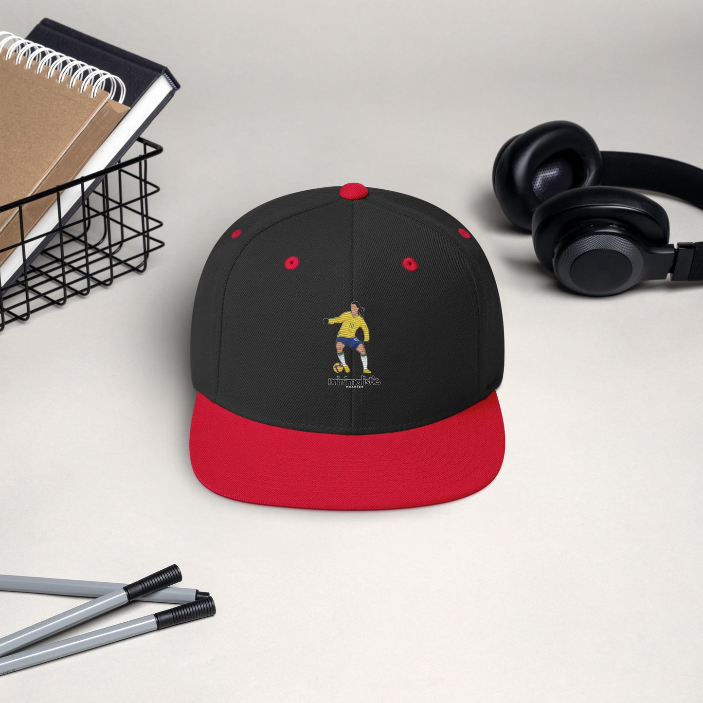 Minimalistic Wearing Cap Ronaldinho