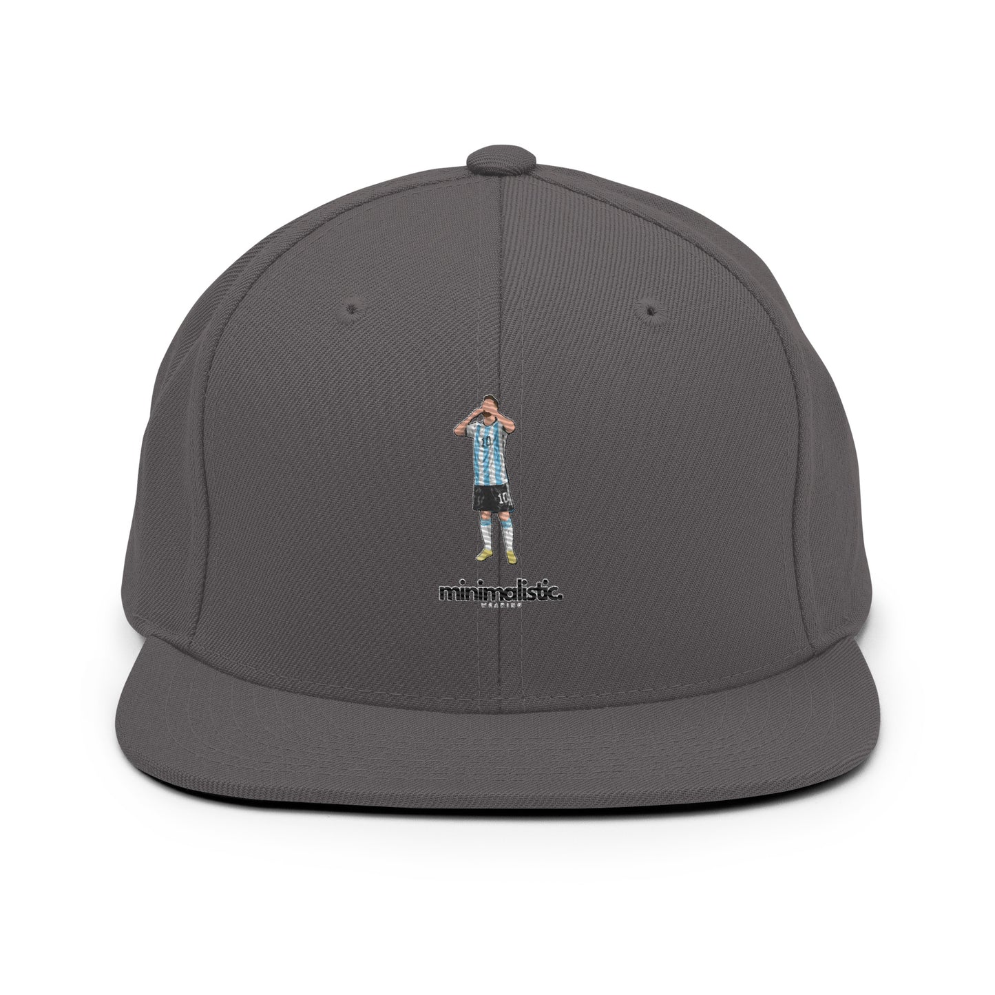 Minimalistic Wearing Cap Messi