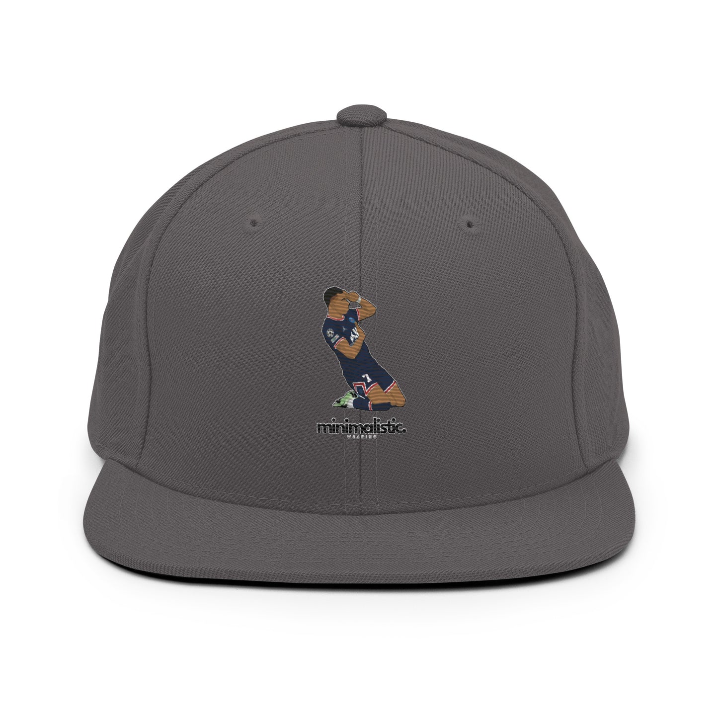 Minimalistic Wearing Cap Mbappe