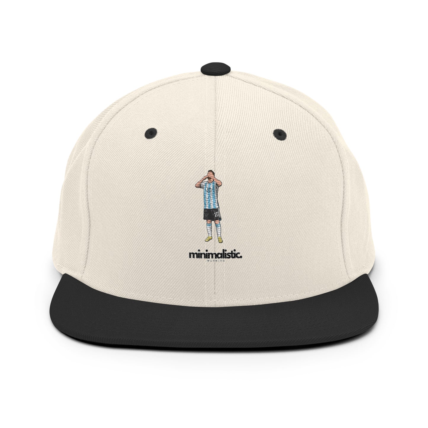 Minimalistic Wearing Cap Messi