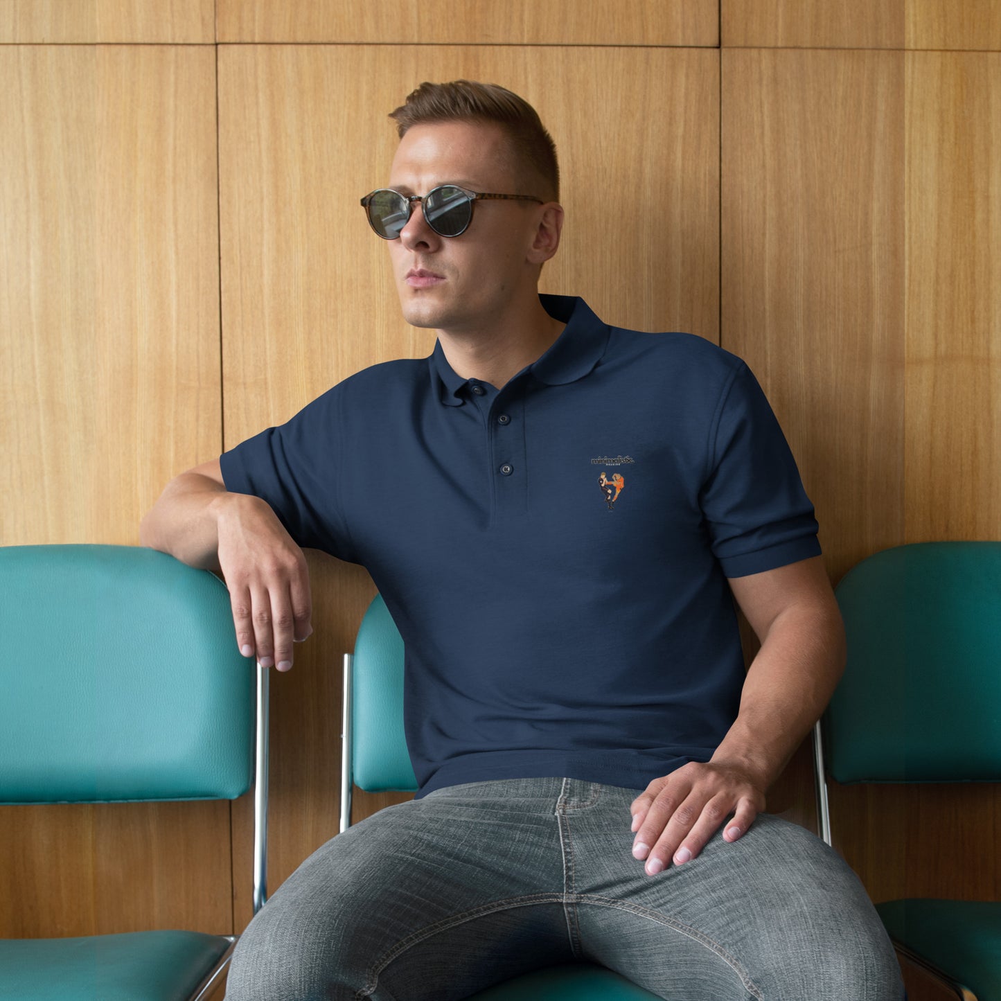 Minimalistic Wearing Polo With A Famous Situation Between The Netherlands Against Spain