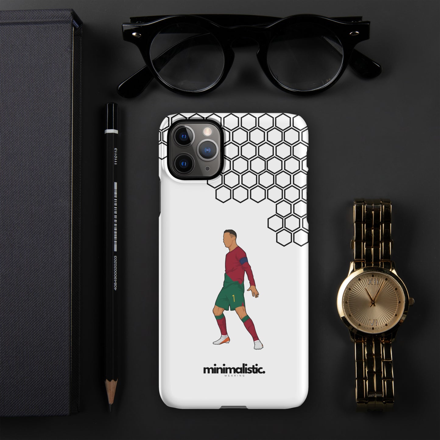 Minimalistic Wearing iPhone® Phone Case CR7 Ronaldo