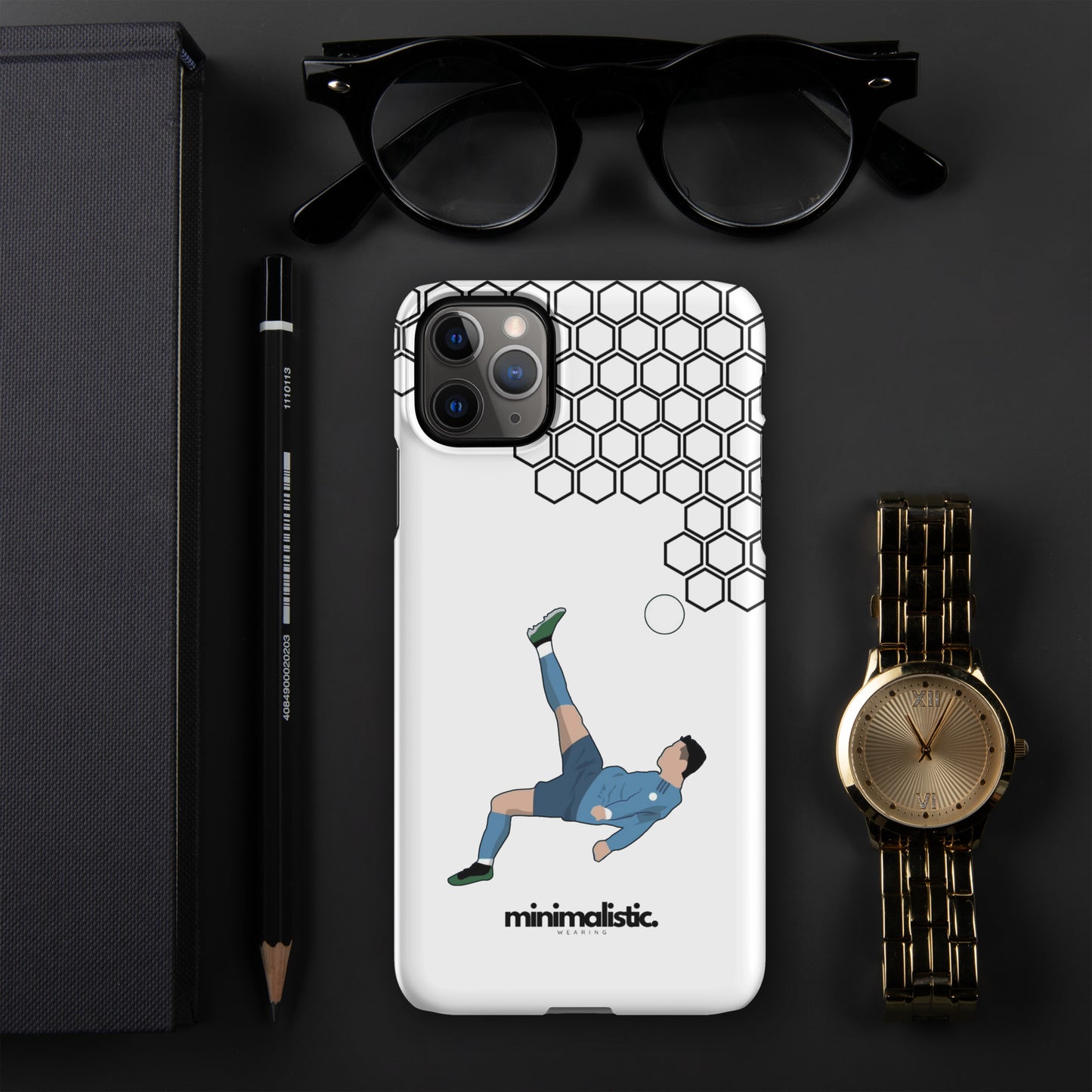 Minimalistic Wearing iPhone® Phone Case CR7 Bicycle kick