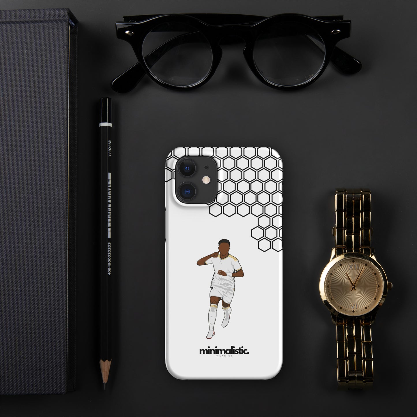 Minimalistic Wearing iPhone® Phone Case Vinicius Junior