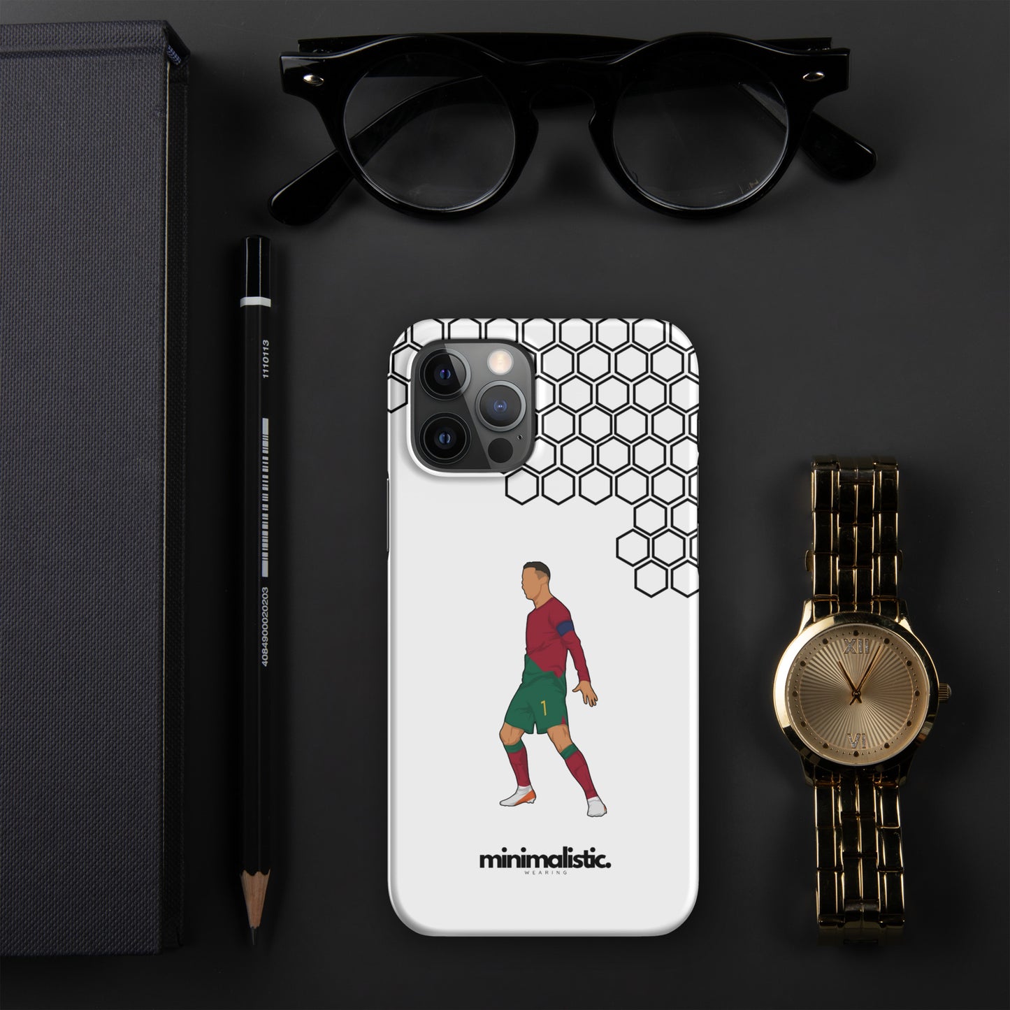 Minimalistic Wearing iPhone® Phone Case CR7 Ronaldo