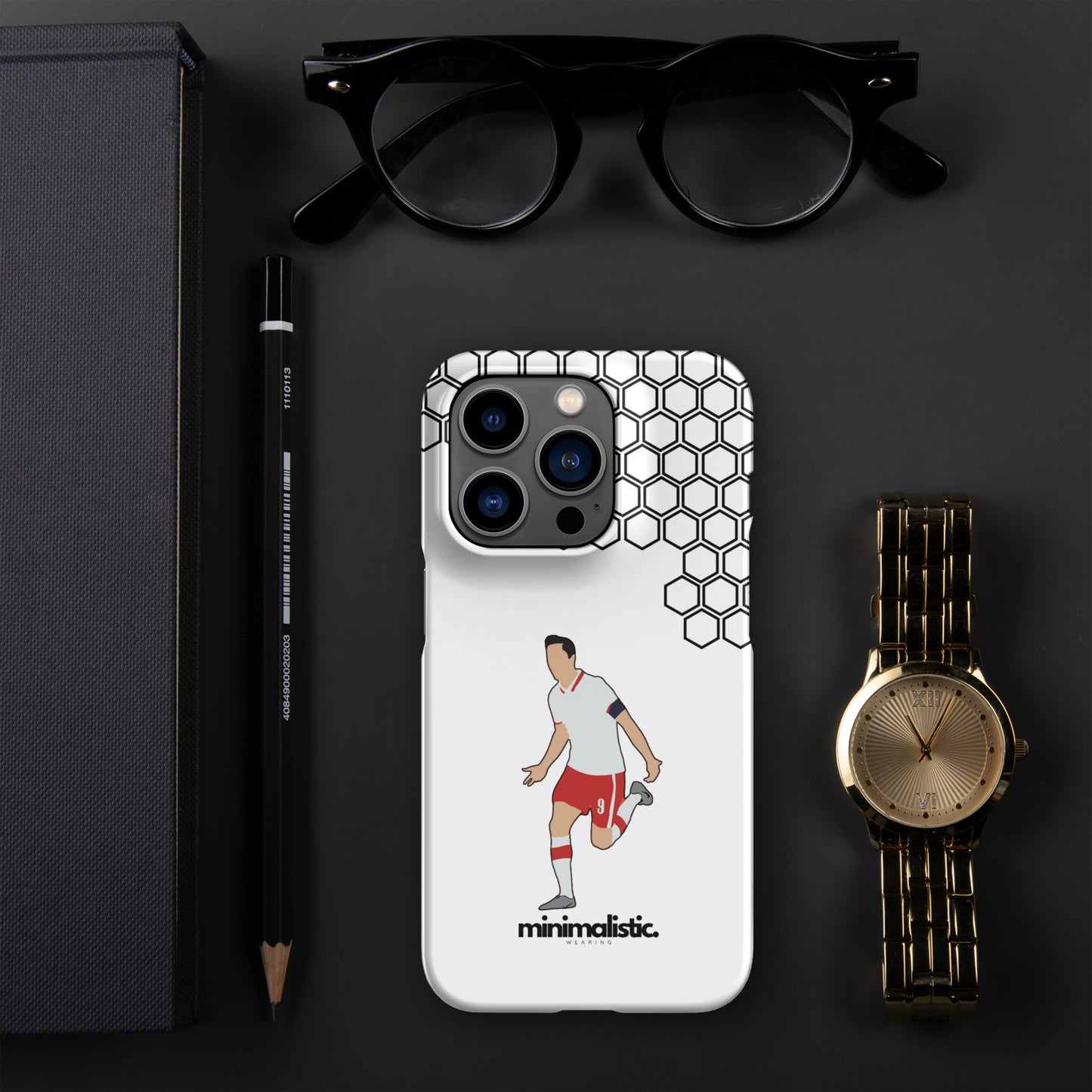 Minimalistic Wearing iPhone® Phone Case Lewandowski