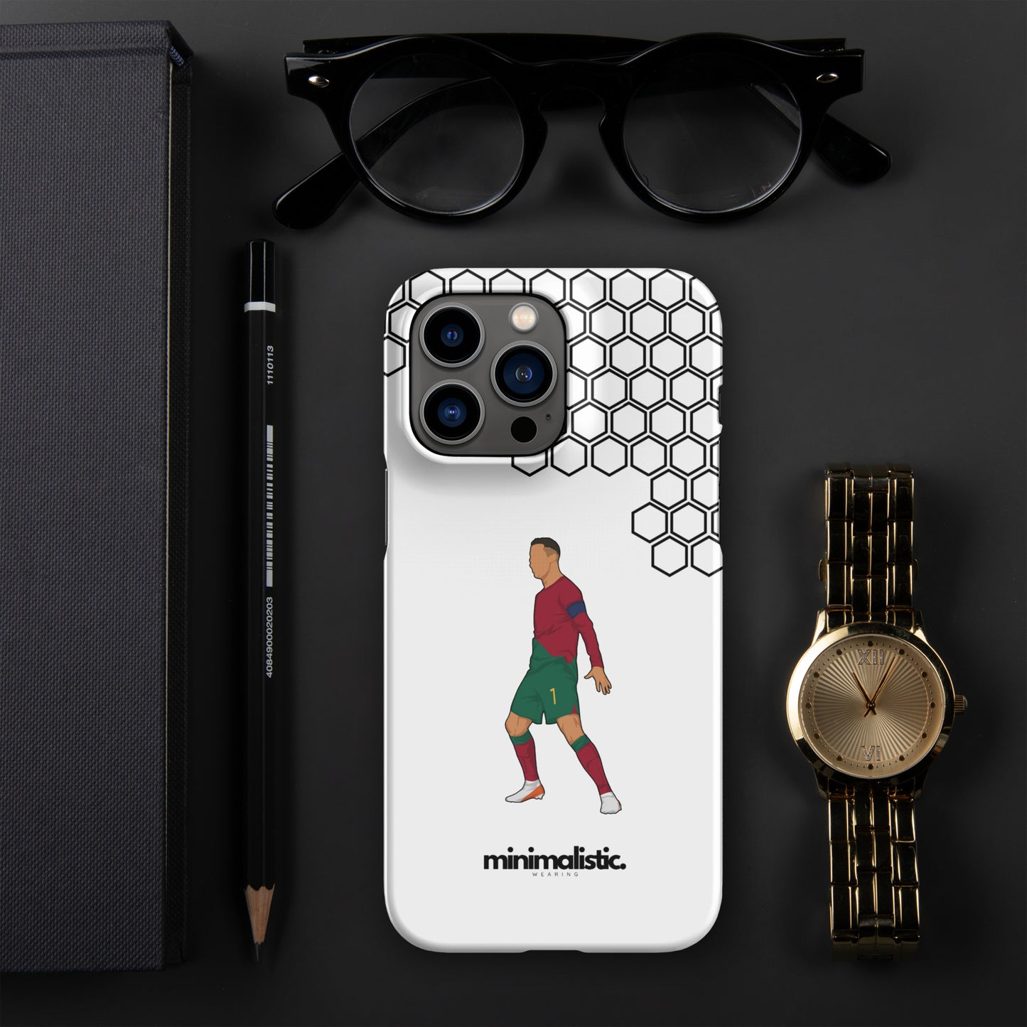 Minimalistic Wearing iPhone® Phone Case CR7 Ronaldo