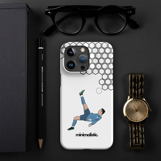 Minimalistic Wearing iPhone® Phone Case CR7 Bicycle kick