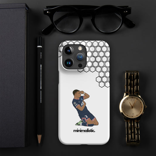 Minimalistic Wearing iPhone® Phone Case Mbappé