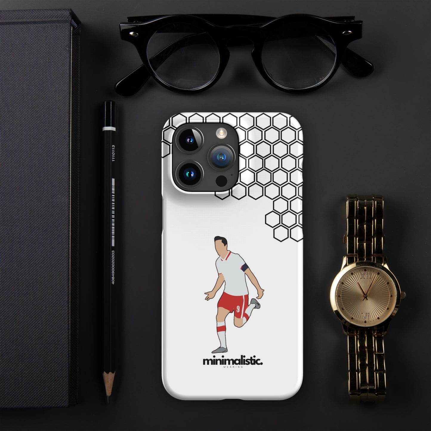 Minimalistic Wearing iPhone® Phone Case Lewandowski