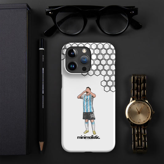 Minimalistic Wearing iPhone® Phone Case Messi