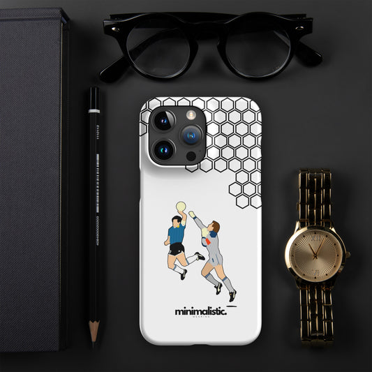 Minimalistic Wearing iPhone® Phone Case Maradonna