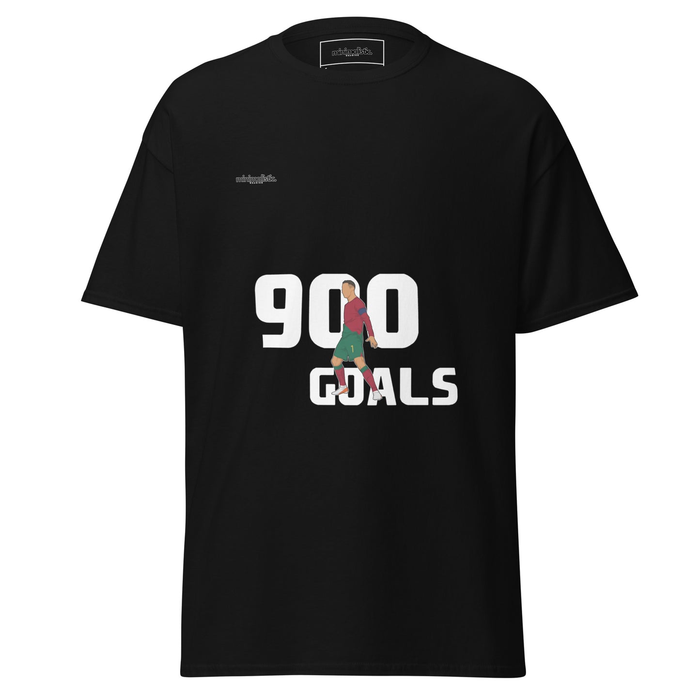 Minimalistic Wearing T-Shirt CR7 Ronaldo 900 Goals