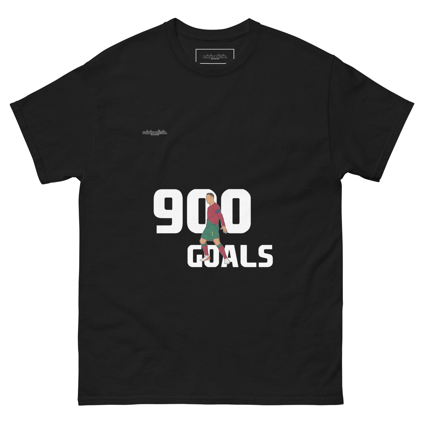 Minimalistic Wearing T-Shirt CR7 Ronaldo 900 Goals