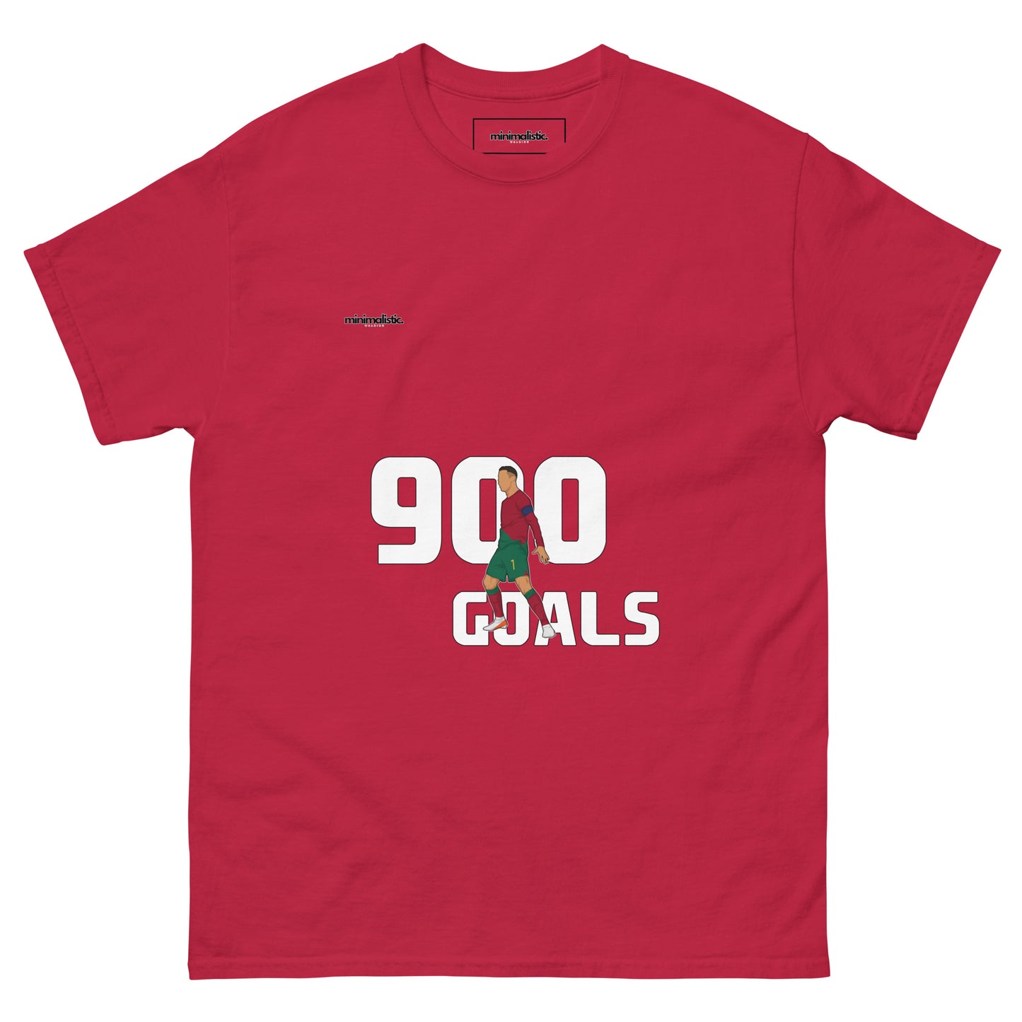 Minimalistic Wearing T-Shirt CR7 Ronaldo 900 Goals