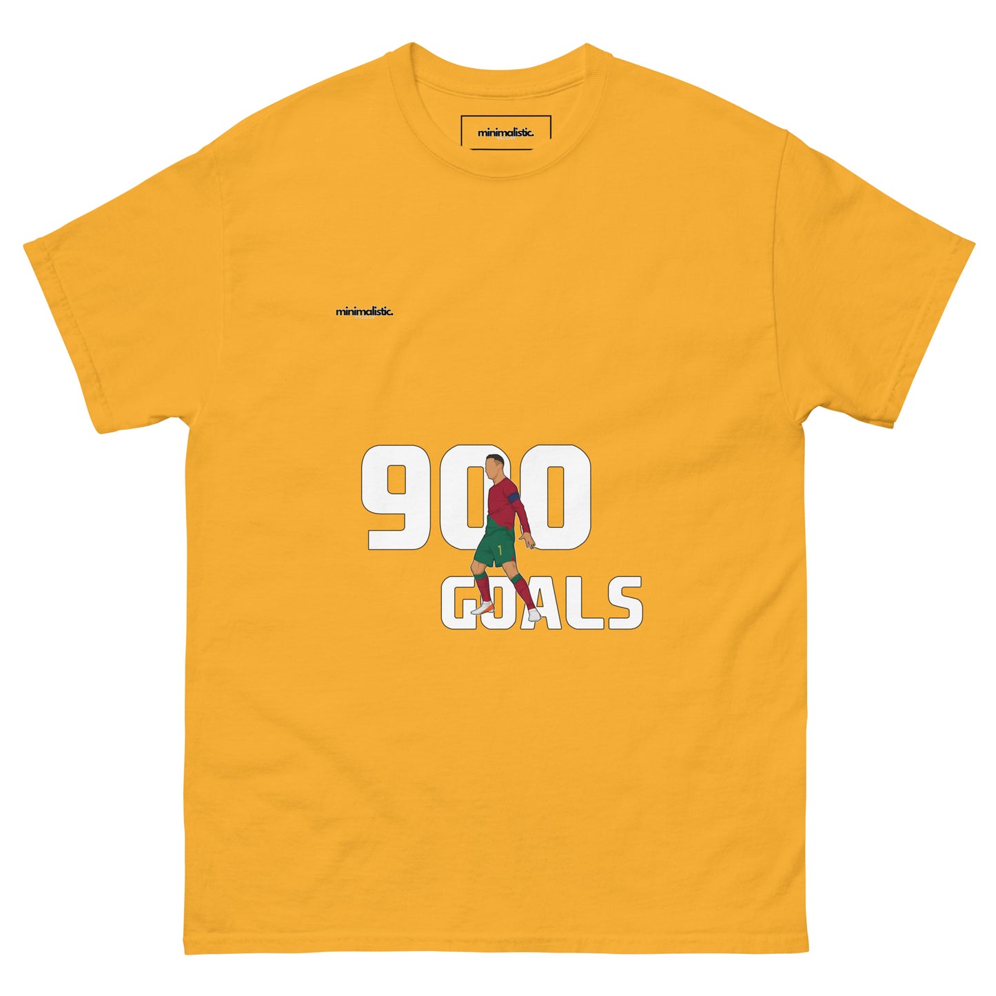 Minimalistic Wearing T-Shirt CR7 Ronaldo 900 Goals