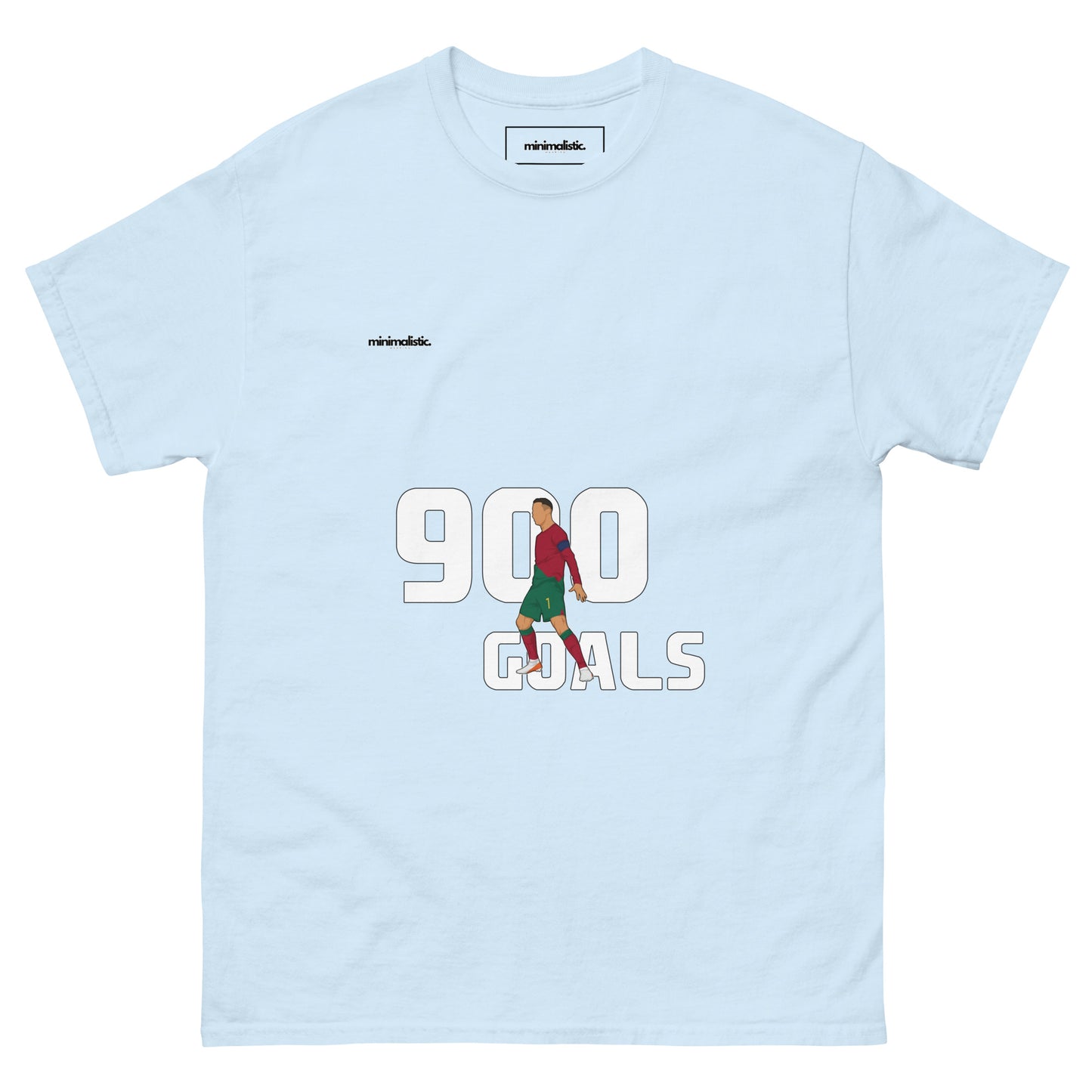 Minimalistic Wearing T-Shirt CR7 Ronaldo 900 Goals