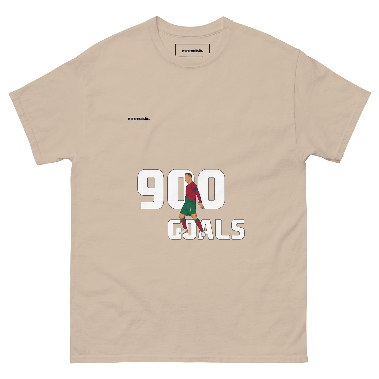 Minimalistic Wearing T-Shirt CR7 Ronaldo 900 Goals