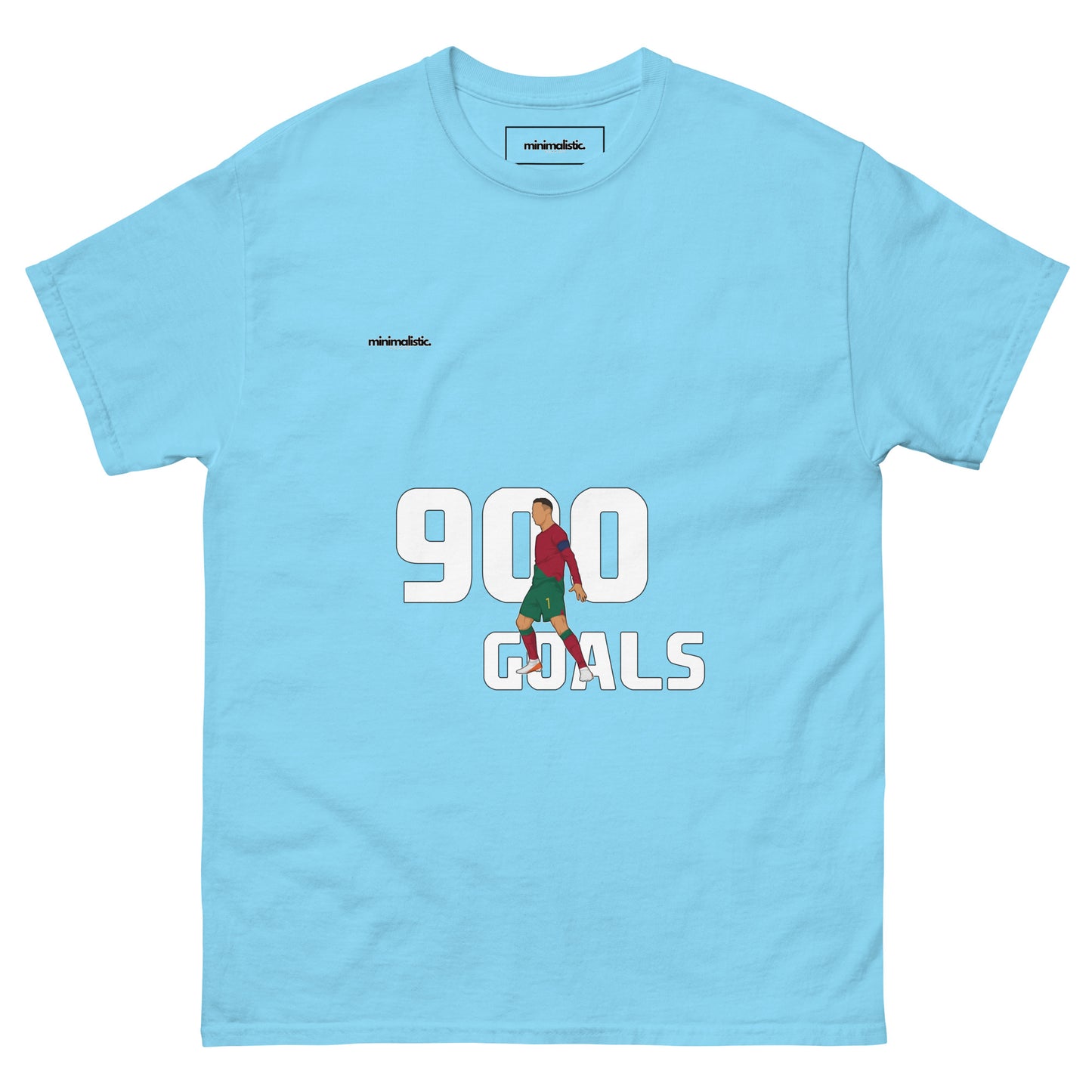 Minimalistic Wearing T-Shirt CR7 Ronaldo 900 Goals