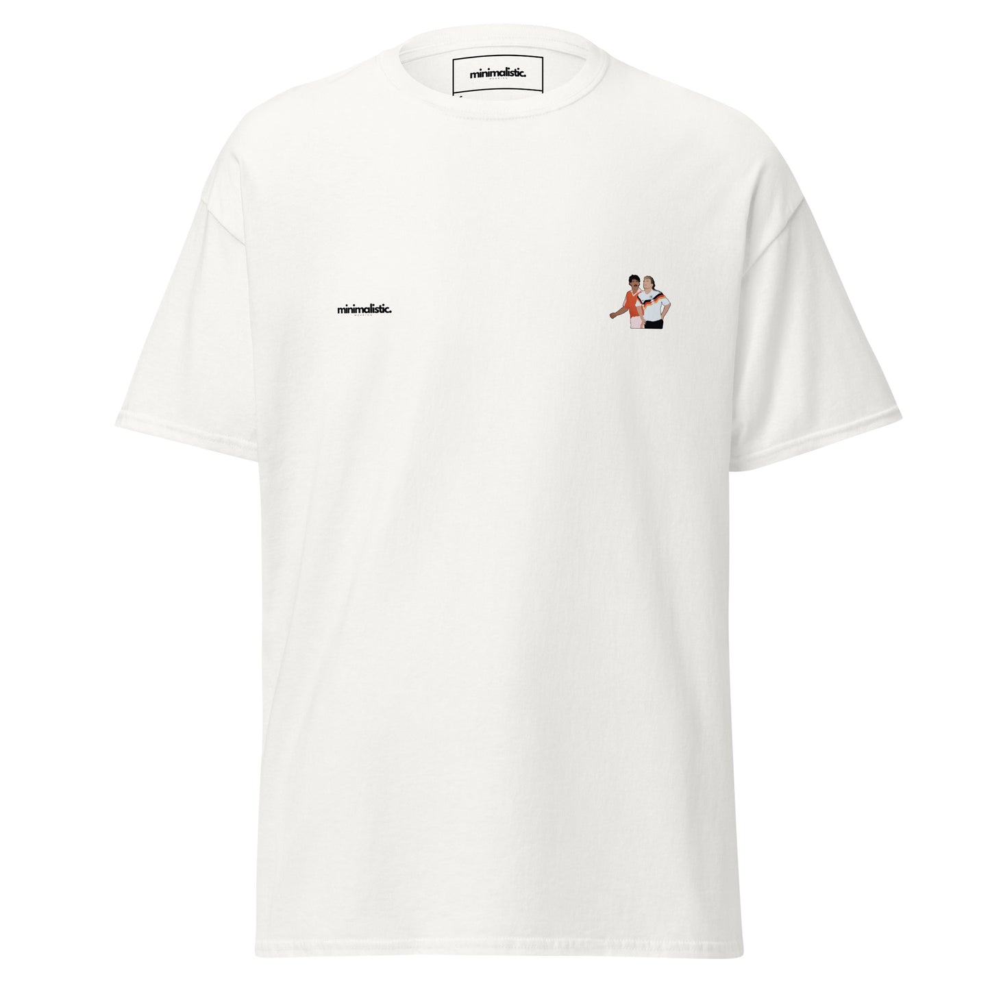 Minimalistic Wearing T-Shirt With A Famous Situation Between The Netherlands against Germany Rijkaard & Voller