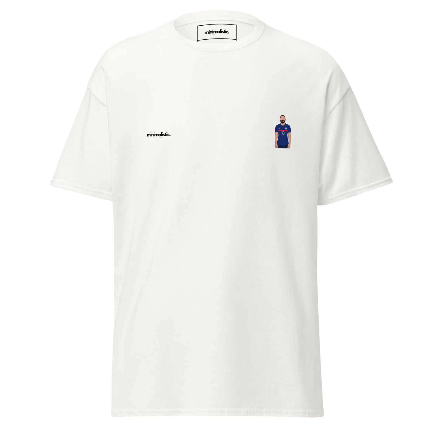 Minimalistic Wearing T-Shirt France Benzema