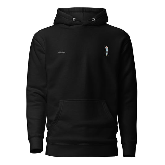 Minimalistic Wearing Hoodie Messi Argentina