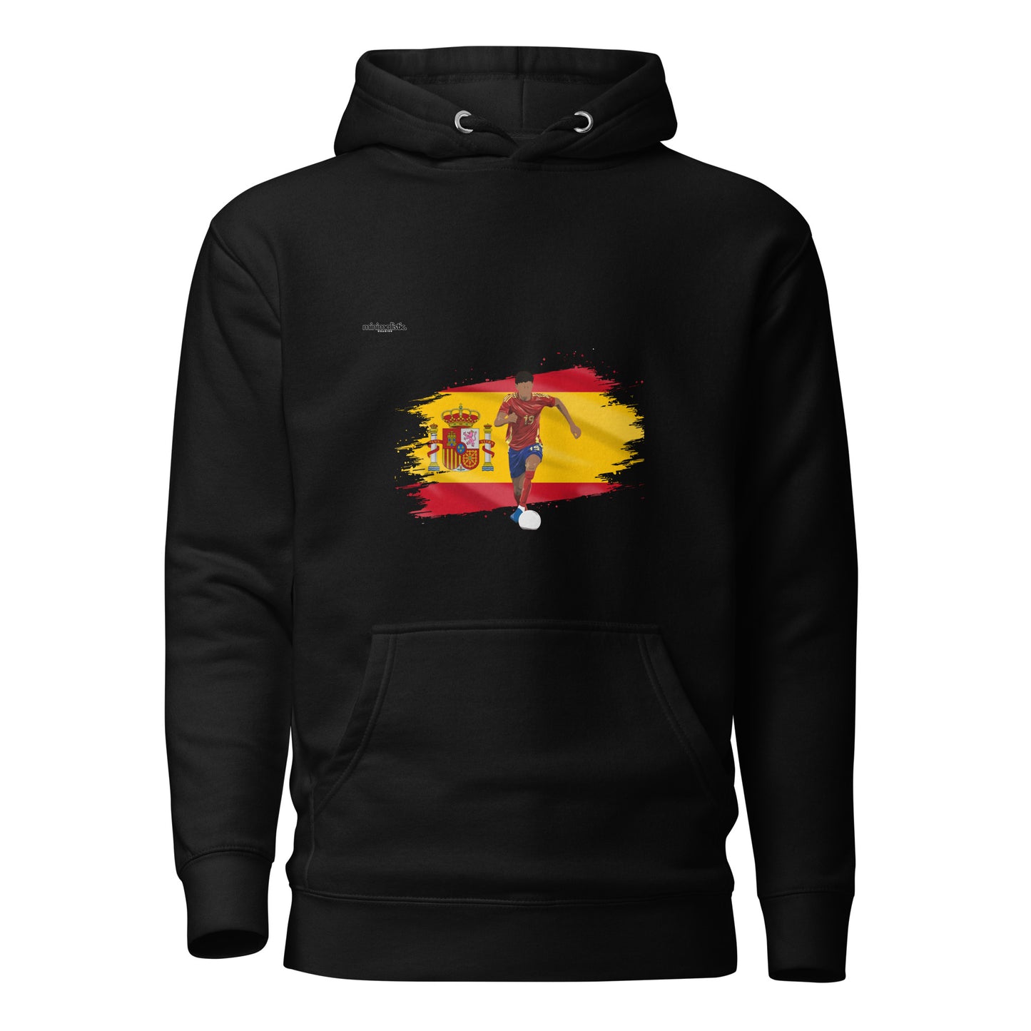 Minimalistic Wearing Hoodie Yamal Spain