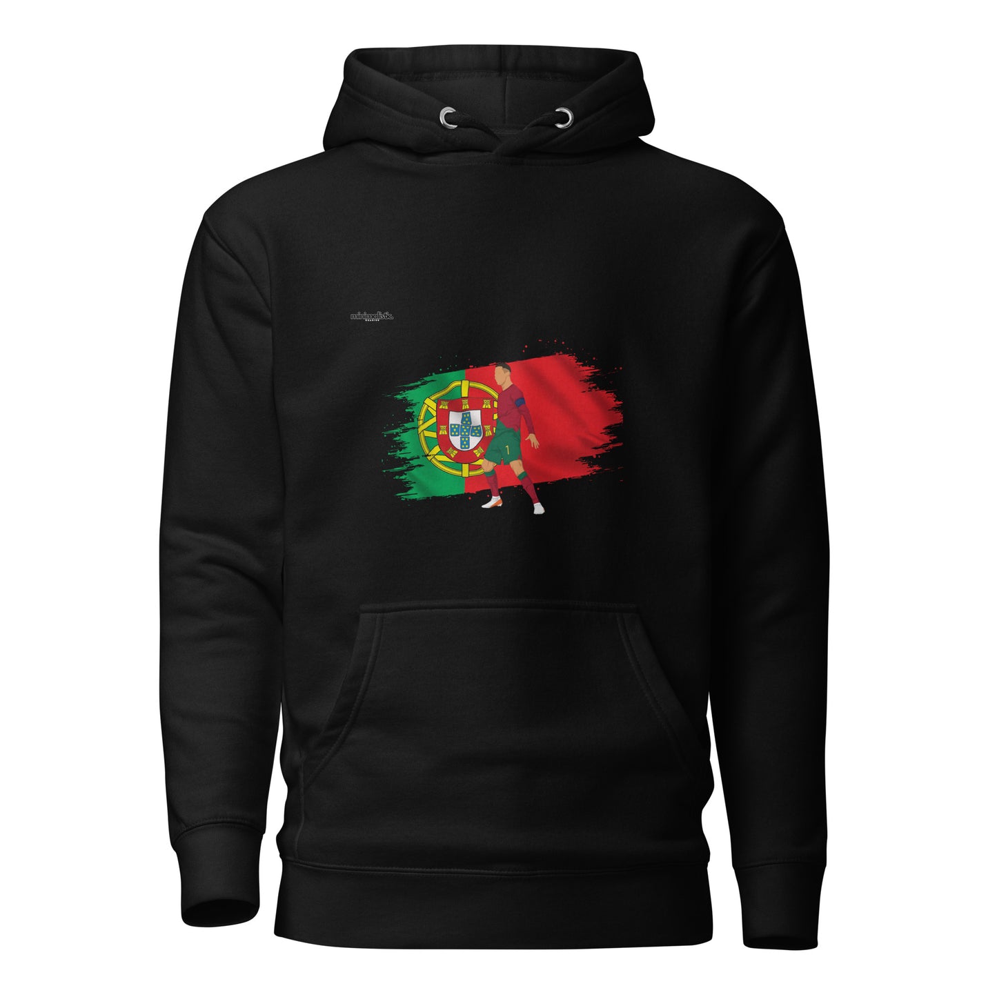 Minimalistic Wearing Hoodie CR7 Ronaldo Portugal