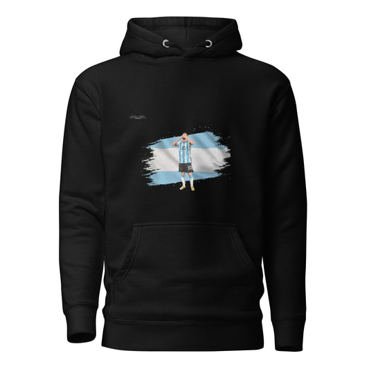 Minimalistic Wearing Hoodie Messi Argentina