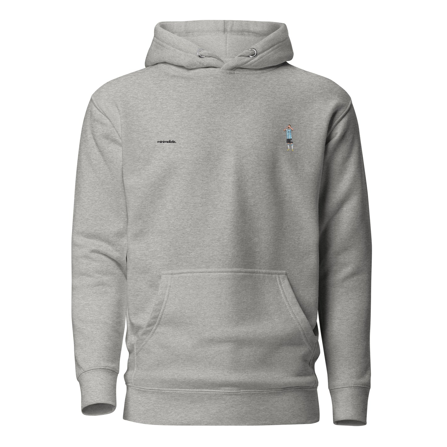 Minimalistic Wearing Hoodie Messi Argentina