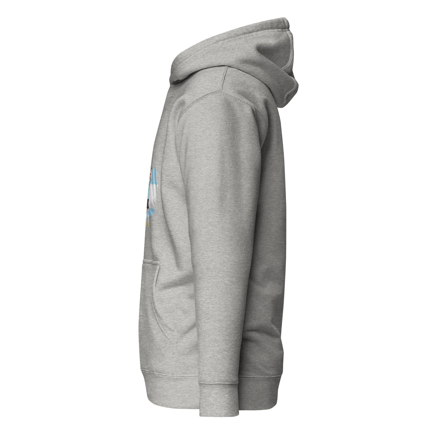 Minimalistic Wearing Hoodie Messi Argentina