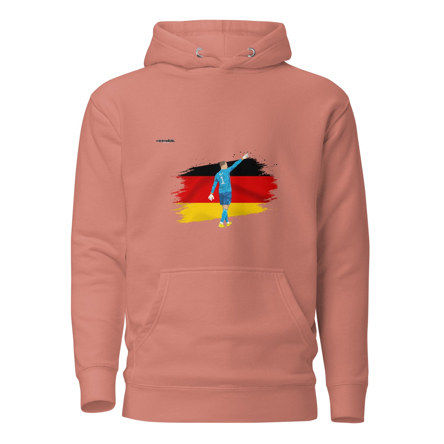 Minimalistic Wearing Hoodie Neuer Germany