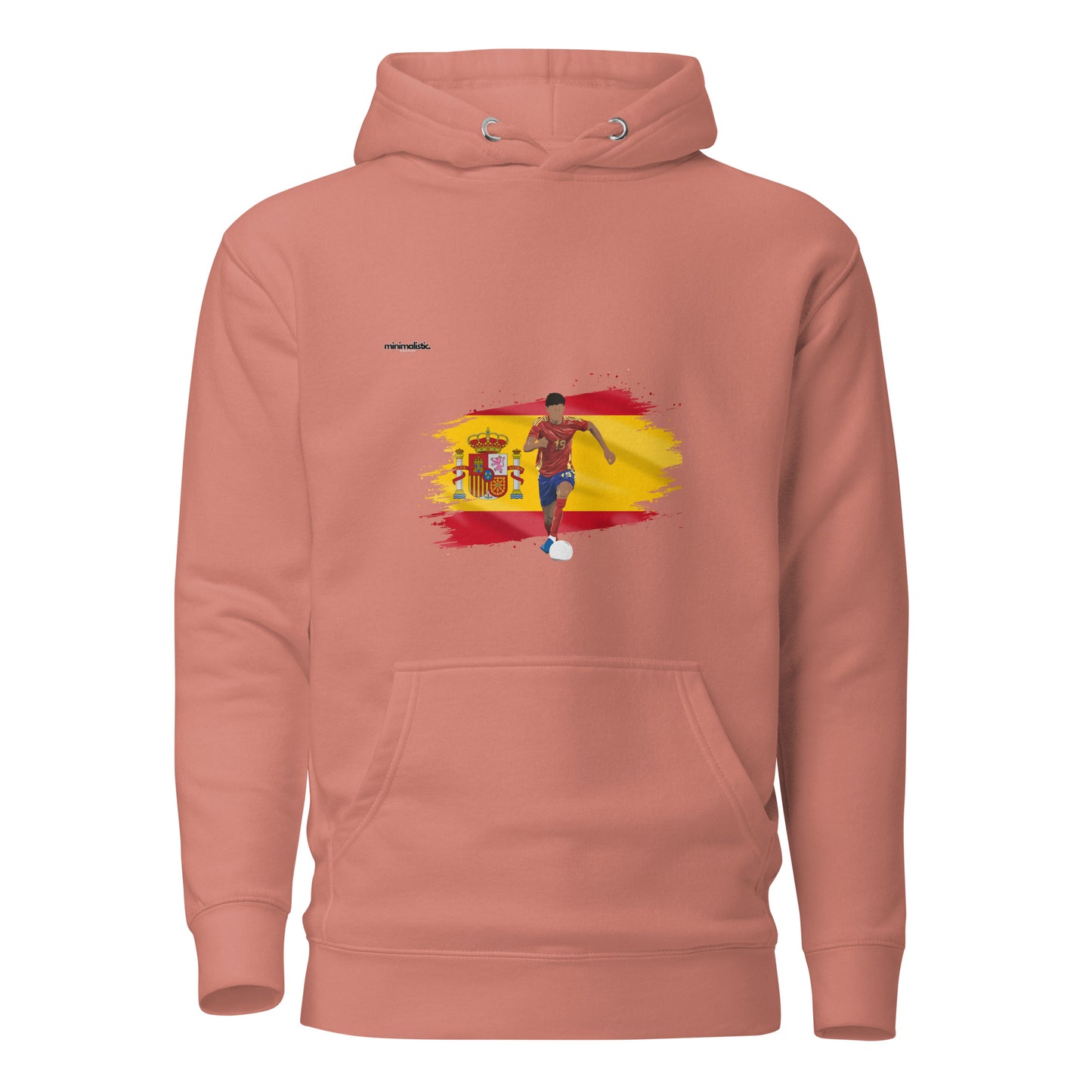 Minimalistic Wearing Hoodie Yamal Spain