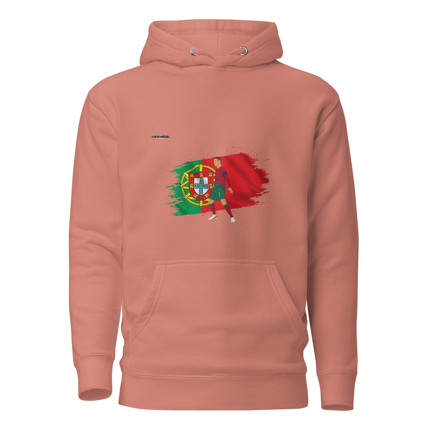 Minimalistic Wearing Hoodie CR7 Ronaldo Portugal