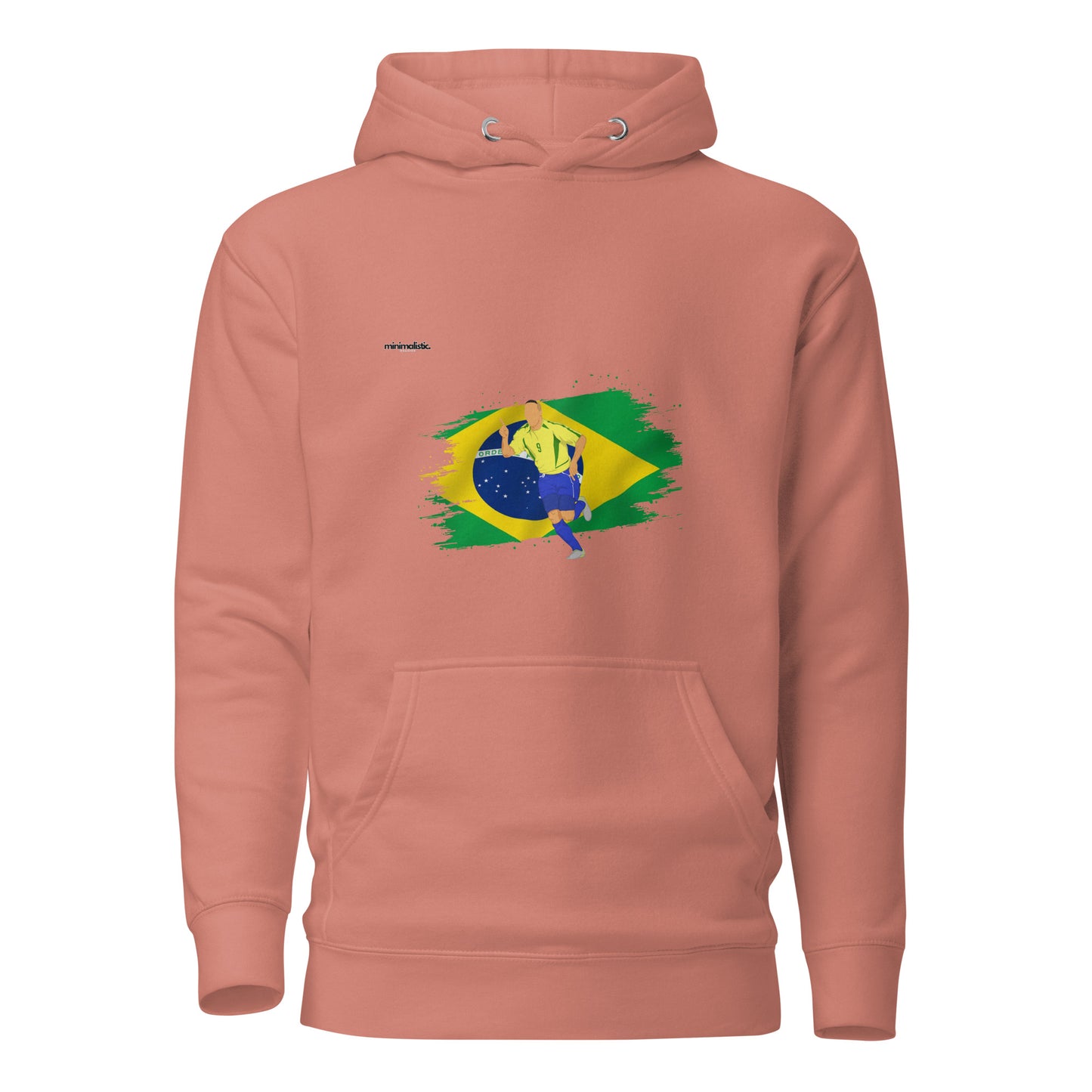 Minimalistic Wearing Hoodie R9 Ronaldo Brazil