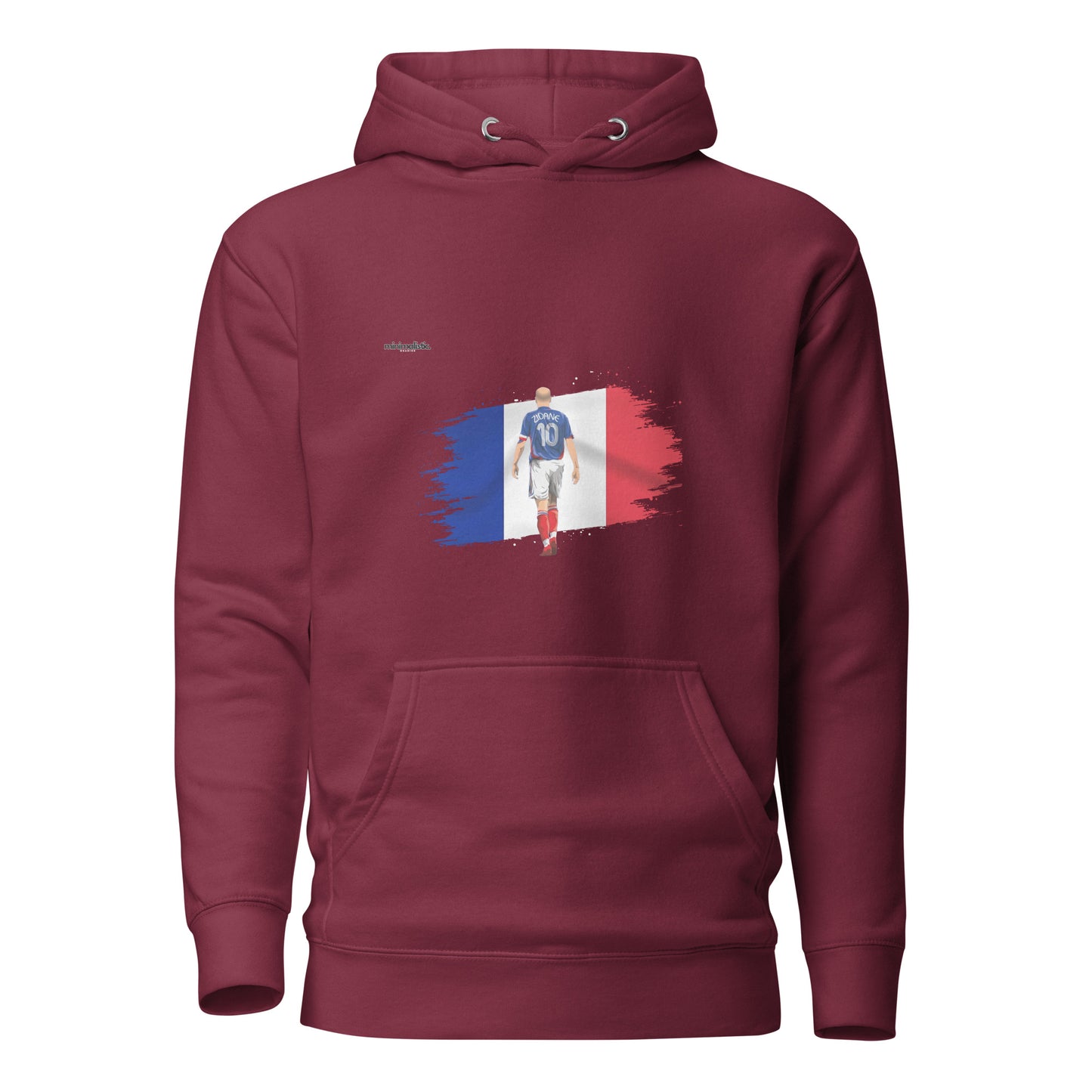 Minimalistic Wearing Hoodie Zidane France