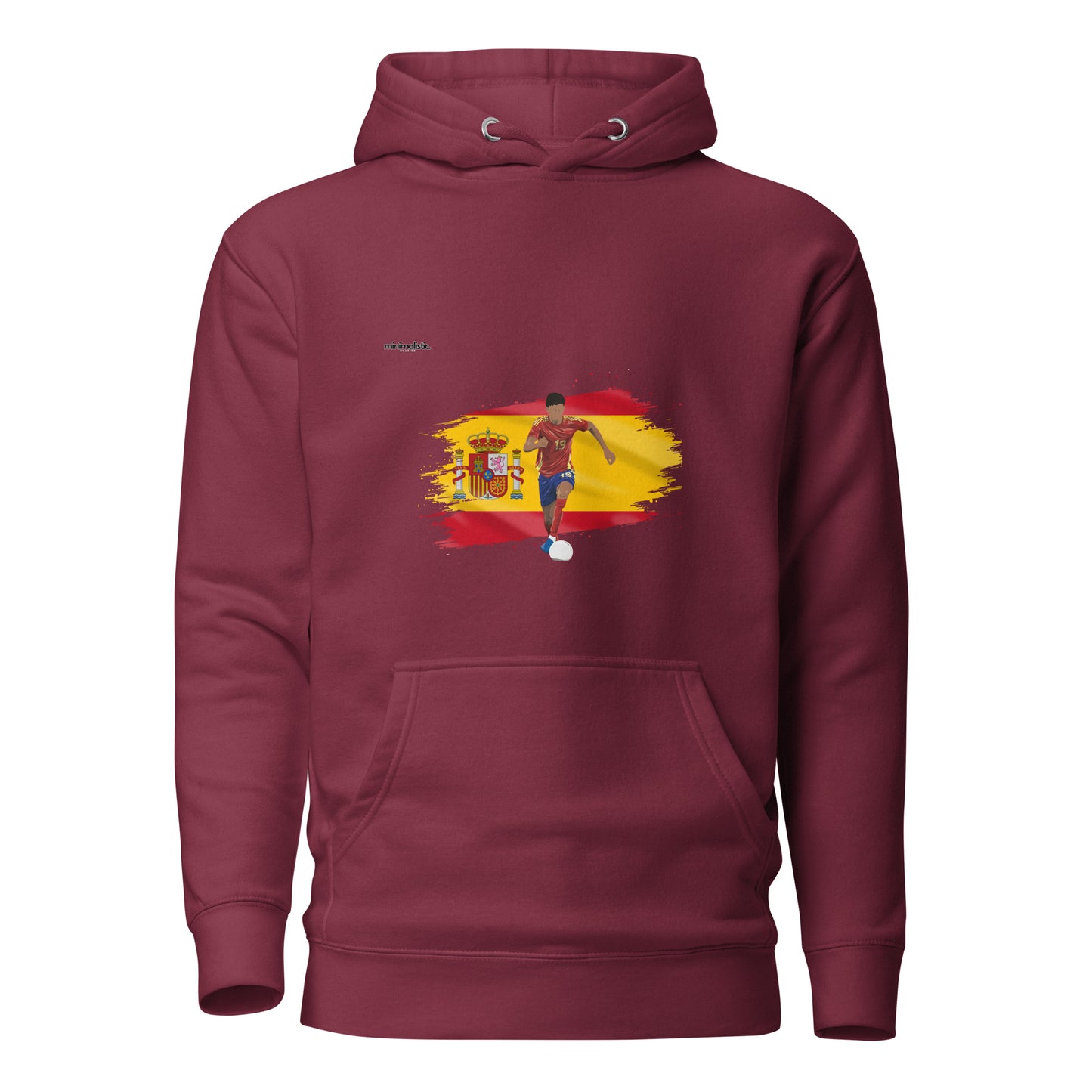 Minimalistic Wearing Hoodie Yamal Spain