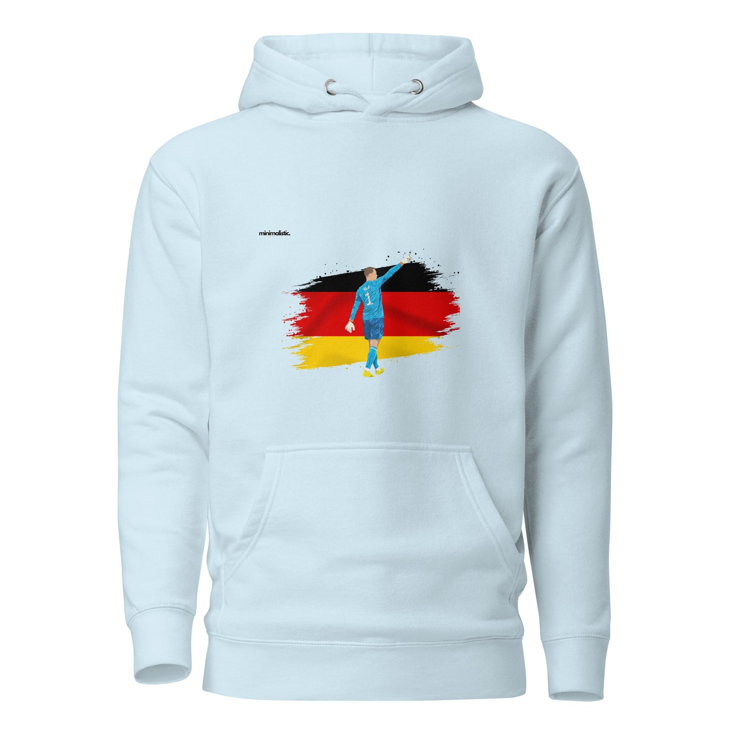 Minimalistic Wearing Hoodie Neuer Germany