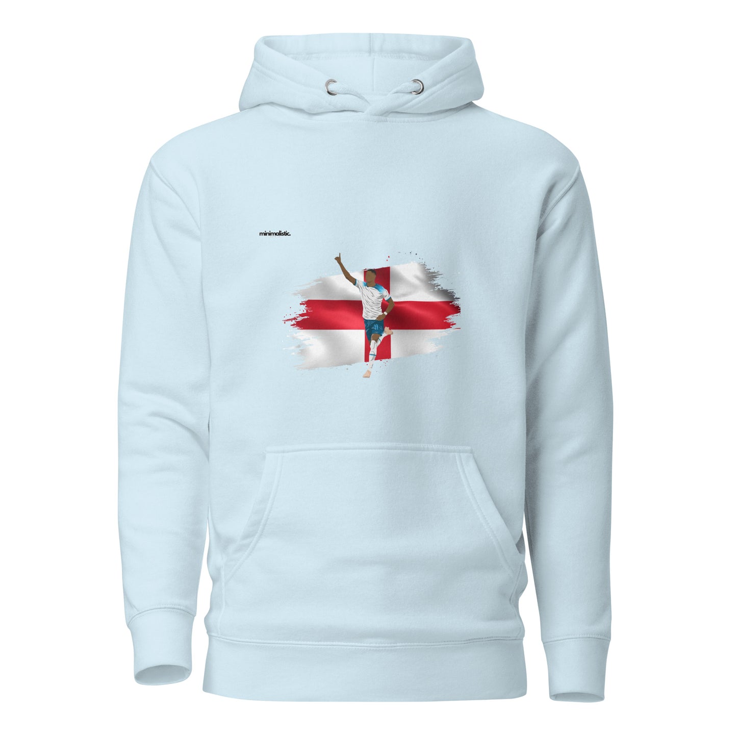 Minimalistic Wearing Hoodie Rashford England