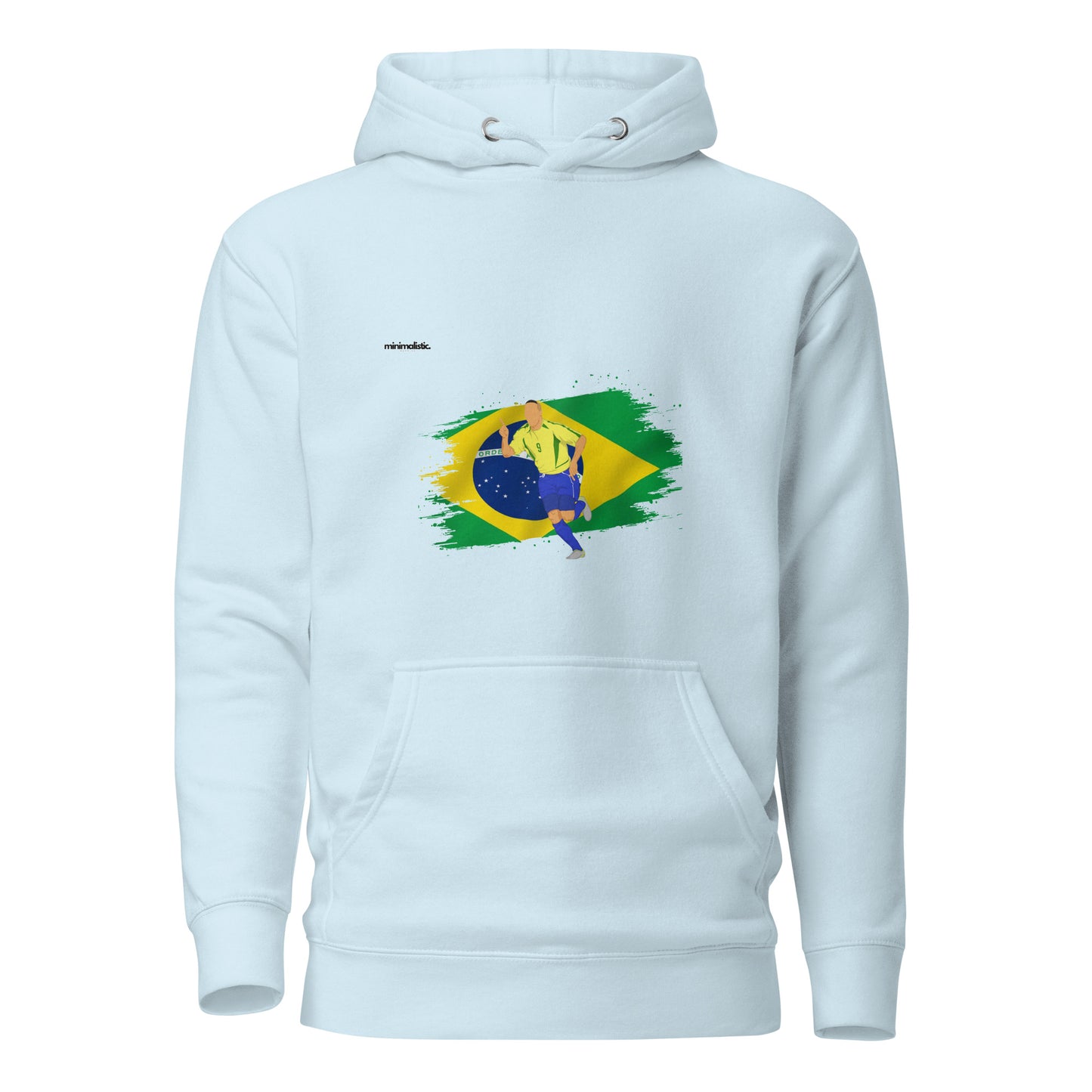 Minimalistic Wearing Hoodie R9 Ronaldo Brazil