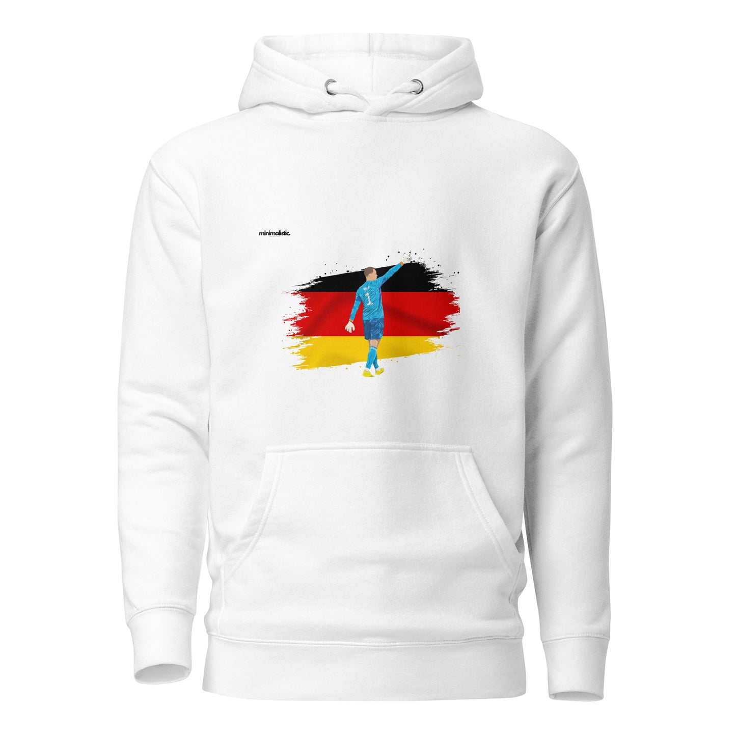 Minimalistic Wearing Hoodie Neuer Germany