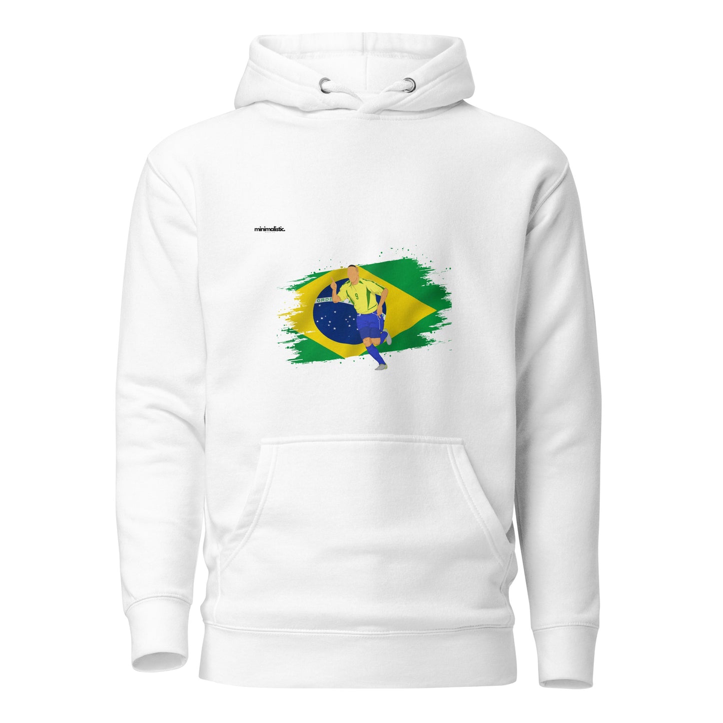 Minimalistic Wearing Hoodie R9 Ronaldo Brazil